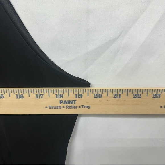 Jones Wear Black Tiered Chiffon Halter Dress Size 14 - Picture 3 of 6